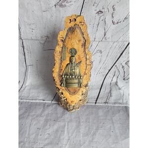 Vintage SAO Miguel Azores Artesanato Religious Plaque